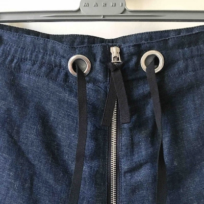 Pre-owned Marni Blue Denim - Jeans Shorts