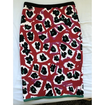 Pre-owned Diane Von Furstenberg Wool Mid-length Skirt In Multicolour