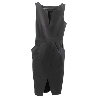 Pre-owned Thomas Wylde Silk Mid-length Dress In Grey