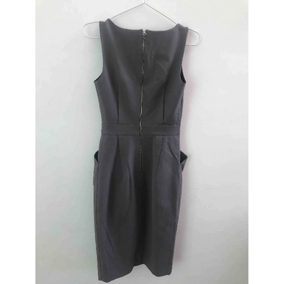 Pre-owned Thomas Wylde Silk Mid-length Dress In Grey