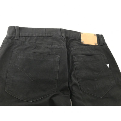 Pre-owned Dondup Straight Jeans In Black