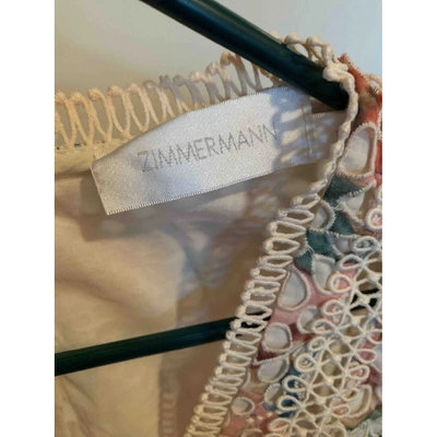 Pre-owned Zimmermann Beige Lace Dress