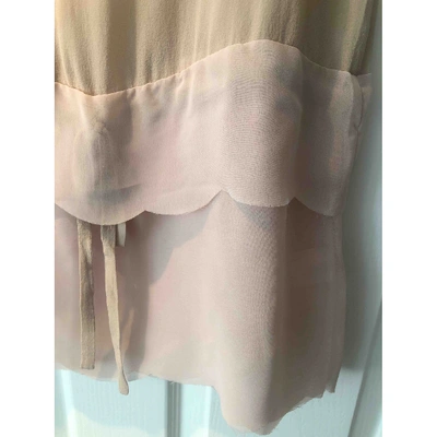 Pre-owned Schumacher Silk Blouse In Pink