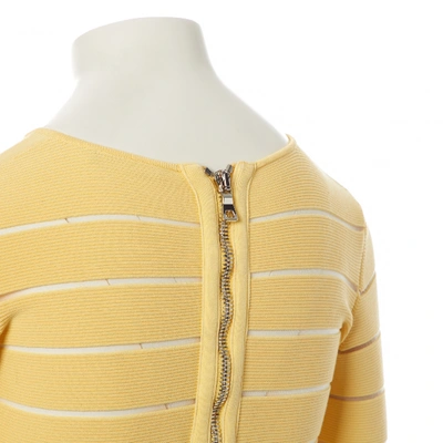 Pre-owned Balmain Mid-length Dress In Yellow