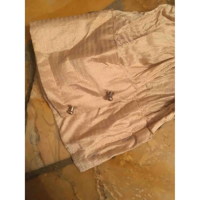 Pre-owned Roberto Cavalli Silk Knitwear In Beige