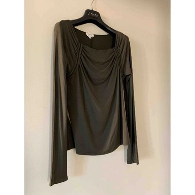 Pre-owned Max Mara Green Viscose Top