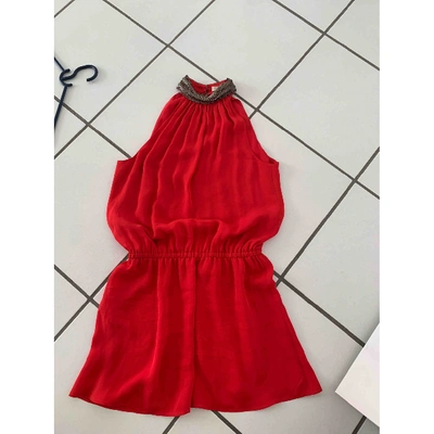 Pre-owned Ramy Brook Silk Mini Dress In Red