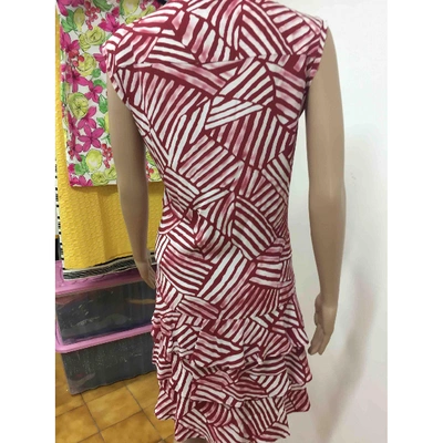 Pre-owned Moschino Cheap And Chic Mid-length Dress In Burgundy