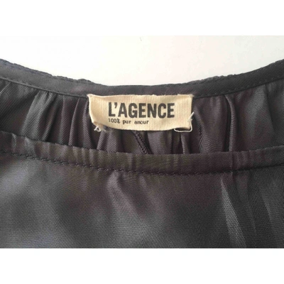 Pre-owned L Agence Maxi Skirt In Anthracite