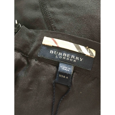 Pre-owned Burberry Silk Mini Short In Black