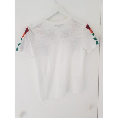 Pre-owned Maje Spring Summer 2019 White Linen  Top