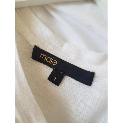 Pre-owned Maje Spring Summer 2019 White Linen  Top