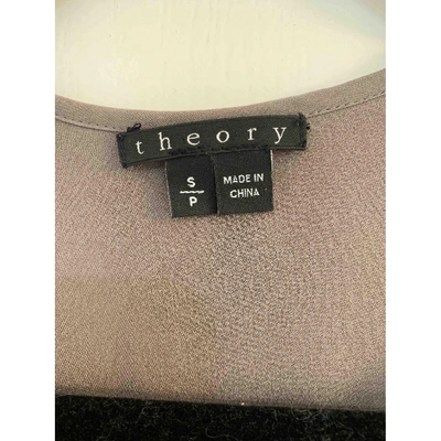 Pre-owned Theory Beige Silk  Top