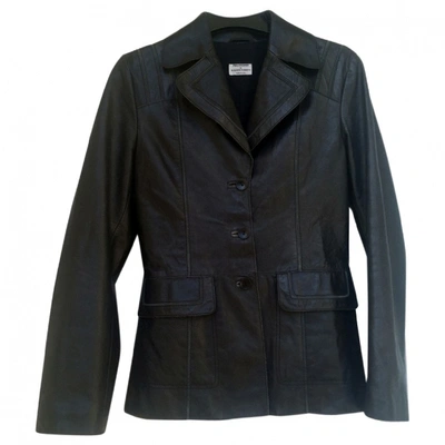 Pre-owned Philosophy Di Alberta Ferretti Leather Jacket In Black