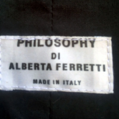 Pre-owned Philosophy Di Alberta Ferretti Leather Jacket In Black