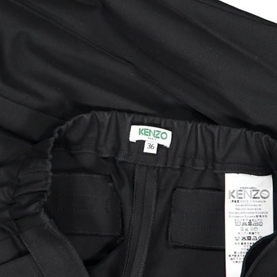 Pre-owned Kenzo Straight Trousers In Black