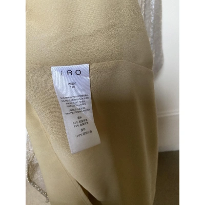 Pre-owned Iro Spring Summer 2019 Gold Dress