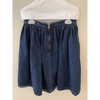Pre-owned Miu Miu Skirt In Blue
