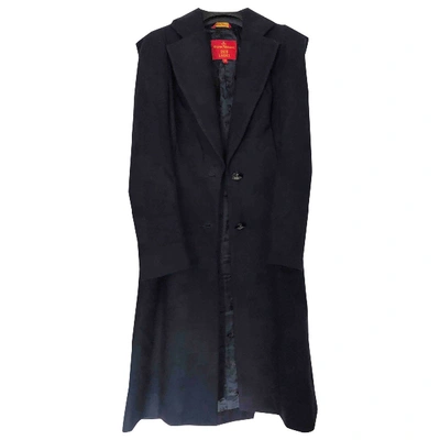 Pre-owned Vivienne Westwood Red Label Blue Wool Coat