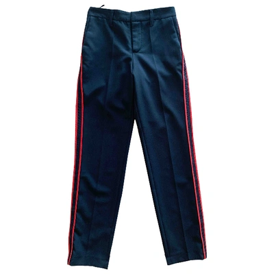 Pre-owned Zadig & Voltaire Fall Winter 2019 Straight Pants In Blue