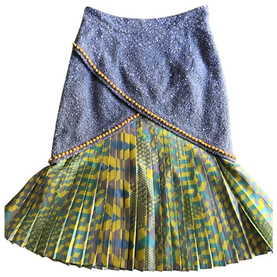 Pre-owned Manish Arora Glitter Mid-length Skirt In Multicolour