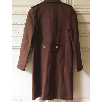 Pre-owned Chloé Silk Trench Coat In Brown