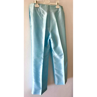 Pre-owned American Vintage Trousers In Turquoise