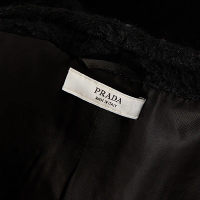 Pre-owned Prada Wool Coat In Black