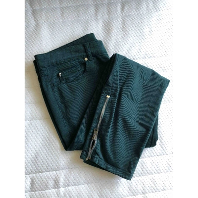 Pre-owned Alexander Mcqueen Green Denim - Jeans Jeans