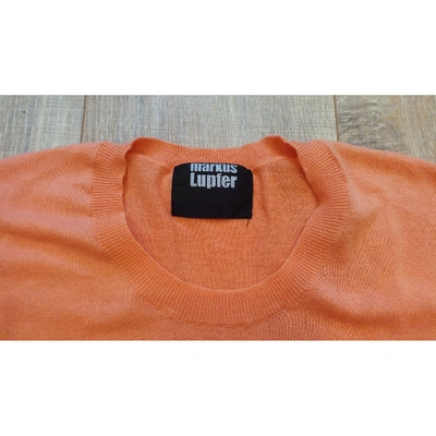 Pre-owned Markus Lupfer Orange Cotton Knitwear