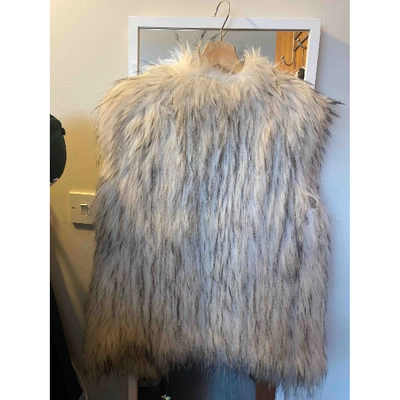 Pre-owned Stone Cold Fox Beige Fox Jacket