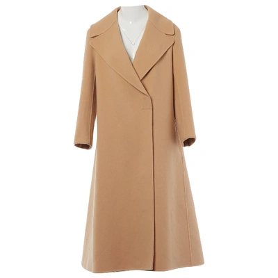 Pre-owned Jil Sander Wool Coat In Camel