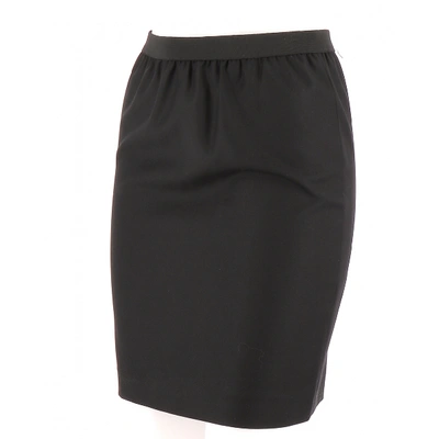 Pre-owned Joseph Wool Skirt In Black