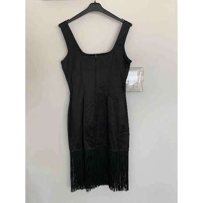 Pre-owned Moschino Mini Dress In Black