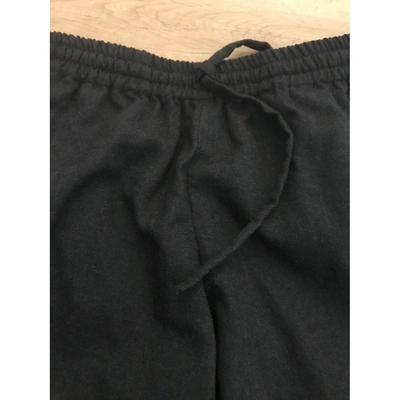 Pre-owned Joseph Wool Trousers In Anthracite