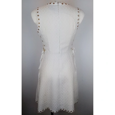 Pre-owned Lanvin Mid-length Dress In White