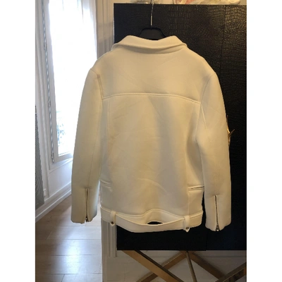 Pre-owned Maje White Leather Jacket