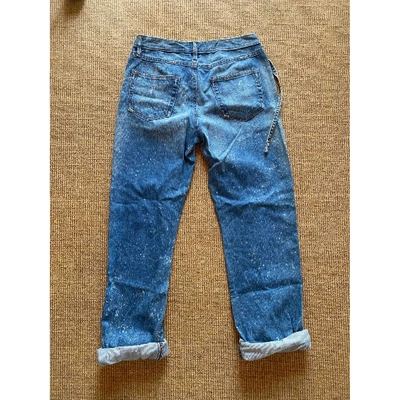 Pre-owned Won Hundred Trousers In Blue