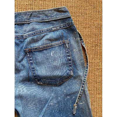 Pre-owned Won Hundred Trousers In Blue
