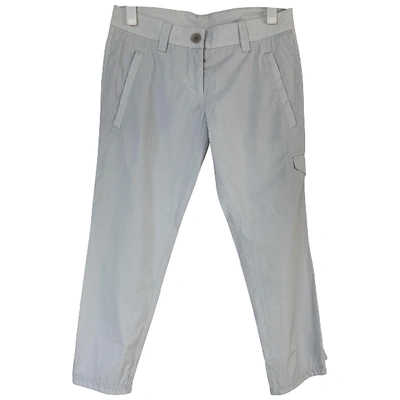 Pre-owned Prada Slim Pants In Grey