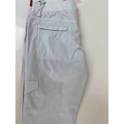 Pre-owned Prada Slim Pants In Grey