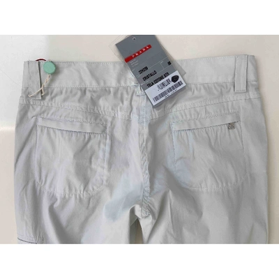 Pre-owned Prada Slim Pants In Grey