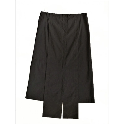 Pre-owned Liviana Conti Mid-length Skirt In Black