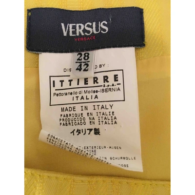 Pre-owned Versus Mid-length Skirt In Yellow