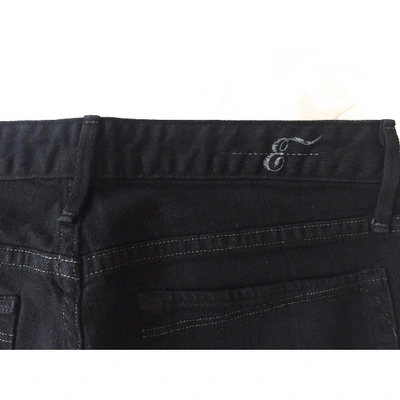 Pre-owned Earnest Sewn Slim Jeans In Black
