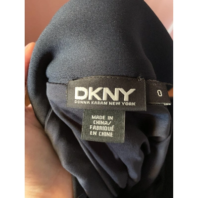 Pre-owned Donna Karan Maxi Skirt In Blue