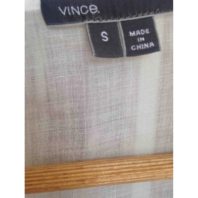 Pre-owned Vince White Cotton  Top