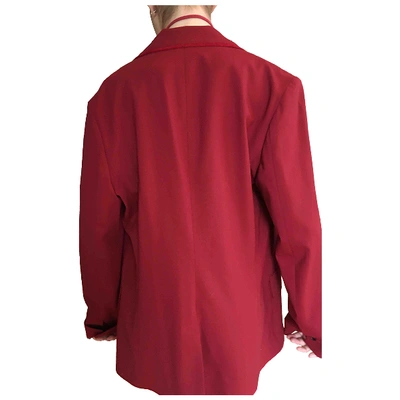 Pre-owned 6397 Red Wool Jacket