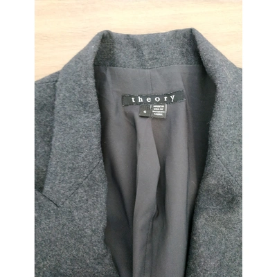Pre-owned Theory Anthracite Wool Jacket