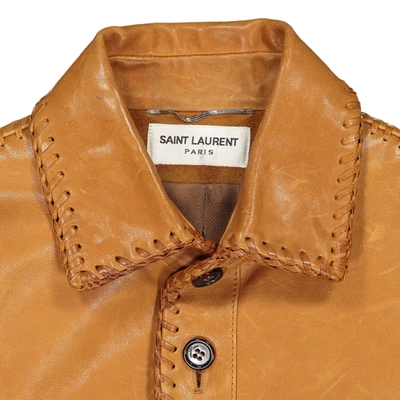 Pre-owned Saint Laurent Jacket In Camel